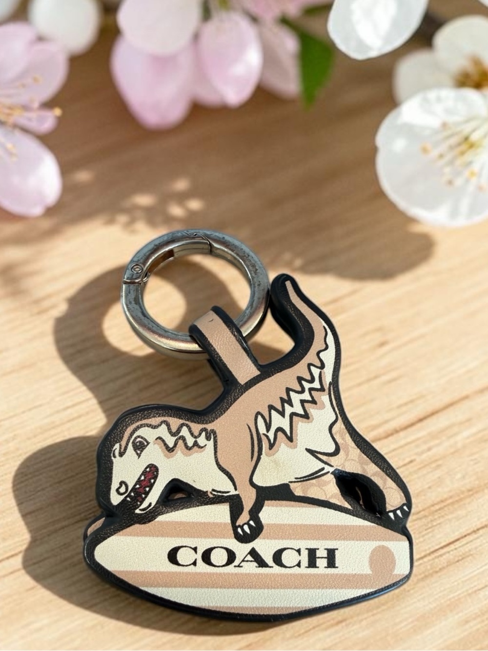 Coach VINTAGE REXY t-Rex, bag charm keychain key fob surfboard collectible - Picture 16 of 16